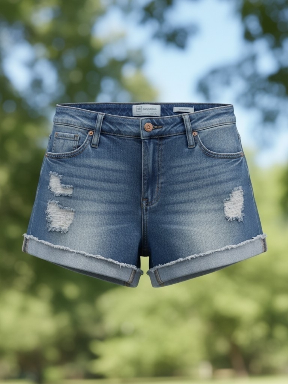 Celebrity Pink RE:generation "Meadow" Distressed Denim Shorts - Size 5